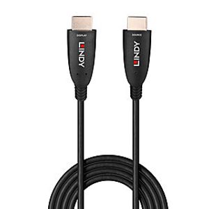 LINDY 38511 HDMI-kabel HDMI Aansluitkabel HDMI-A-stekker 15.00 m Zwart 8K UHD