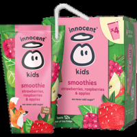 innocent kids smoothies strawberry raspberry 4pack bij Jumbo