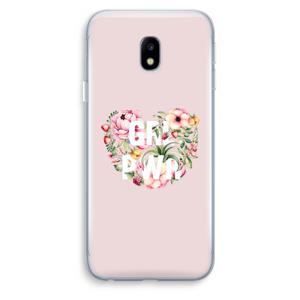 GRL PWR Flower: Samsung Galaxy J3 (2017) Transparant Hoesje