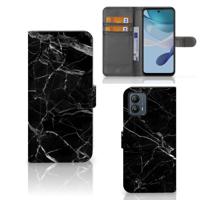 Motorola Moto G53 | Bookcase | Marmer Zwart - Origineel Cadeau Vader