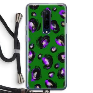 Green Cheetah: OnePlus 7 Pro Transparant Hoesje met koord