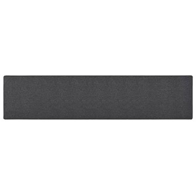 VidaXL Tapijtloper 80x400 cm antracietkleurig