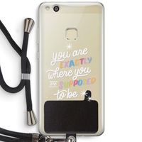 Right Place: Huawei Ascend P10 Lite Transparant Hoesje met koord
