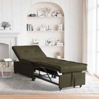 Slaapbank Leger groen 67 x 194 x 38 cm Faux suede leer