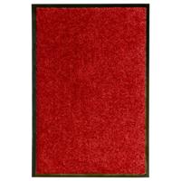 Deurmat wasbaar 40x60 cm rood