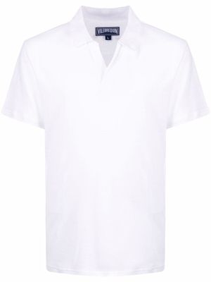 Vilebrequin polo en lin - Blanc