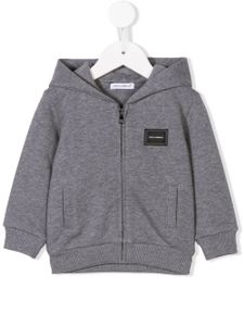 Dolce & Gabbana Kids zip-front hoodie - Gris