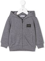 Dolce & Gabbana Kids zip-front hoodie - Gris