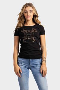 Guess 4G Logo T-Shirt Dames Zwart - Maat S - Kleur: Zwart | Soccerfanshop