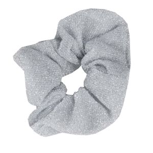 Mondoni Glitter Scrunchie zilver