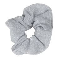 Mondoni Glitter Scrunchie zilver - thumbnail