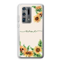 Zonnebloemen: Huawei P40 Pro Plus Transparant Hoesje Zonnebloemen: Huawei P40 Pro Plus Transparant Hoesje