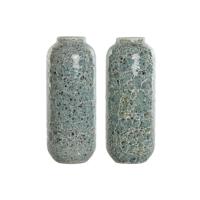 Bureaulamp Home ESPRIT Groen Hemelsblauw 25 W 220 V (2 Stuks)