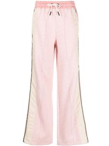 Moncler Grenoble pantalon de jogging à coupe droite - Rose