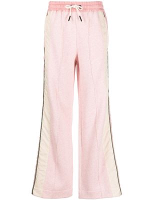 Moncler Grenoble pantalon de jogging à coupe droite - Rose