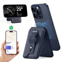 Geo Wallet Stand (HaloLock) with Built-in Find My Dark Blue