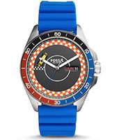 Horlogeband Fossil CH3053 Silicoon Blauw 22mm
