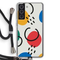 Illustratieve pop 3: Samsung Galaxy S21 FE Transparant Hoesje met koord