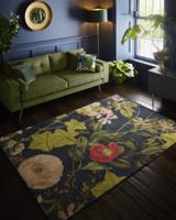 MOMO Rugs - Clarke & Clarke Passiflora Midnight Spice - MOMO Rugs - Clarke & Clarke Passiflora Midnight Spice -