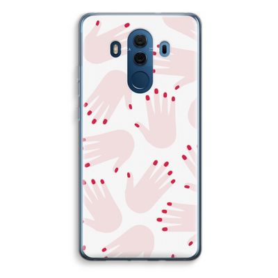 Hands pink: Huawei Mate 10 Pro Transparant Hoesje