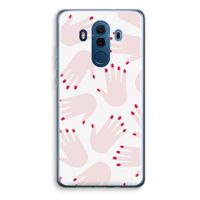 Hands pink: Huawei Mate 10 Pro Transparant Hoesje