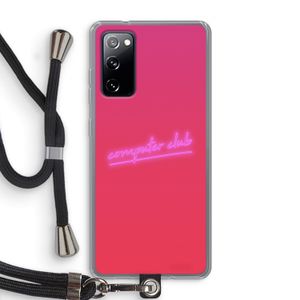 Vice Glow: Samsung Galaxy S20 FE / S20 FE 5G Transparant Hoesje met koord