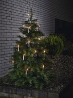 Konstsmide 1005-000 Kerstboomverlichting Kaarsen Buiten werkt op het lichtnet Aantal lampen 16 Gloeilamp Helder Verlichte lengte: 10.5 m - thumbnail