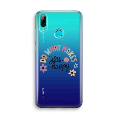 Happy days: Huawei P Smart (2019) Transparant Hoesje