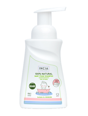Incia Hair & Body 100% Natural Baby Foam Shampoo