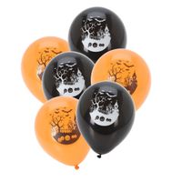 Halloween ballonnen versiering Haunted House 10x stuks