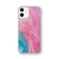 Roze explosie: iPhone 12 mini Transparant Hoesje