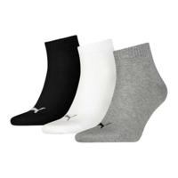Sportsokken Puma QUARTER PLAIN 3P 701230337 882 Grijs 3 paar Schoenmaat 43-46