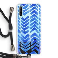 Blauwe pijlen: Huawei P Smart Pro Transparant Hoesje met koord