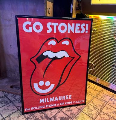 The Rolling Stones Zip Code Tour Litho In Lijst - Milwaukee 6.23.15