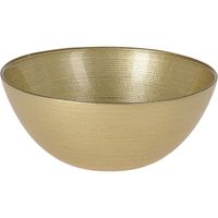 Kommetjes/serveer schaaltjes - Athene - glas - D15 x H6 cm - goud - Stapelbaar