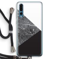 Combinatie marmer: Huawei P20 Pro Transparant Hoesje met koord