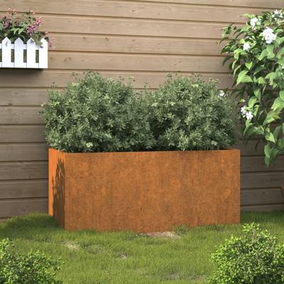 VidaXL Plantenbak 62x40x39 cm cortenstaal