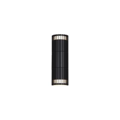 Searchlight WandlampDetroit zwart dubbel - 37738BK