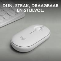 Logitech Pebble 2 M350s muis Reizen Ambidextrous RF-draadloos + Bluetooth Optisch 4000 DPI - thumbnail