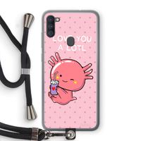 Love You A Lotl: Samsung Galaxy A11 Transparant Hoesje met koord