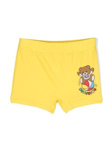 Moschino Kids short de bain à imprimé Teddy Bear - Jaune