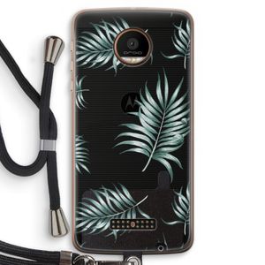 Simple leaves: Motorola Moto Z Force Transparant Hoesje met koord