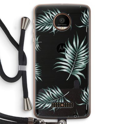 Simple leaves: Motorola Moto Z Force Transparant Hoesje met koord