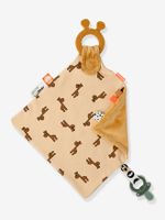 Zachte knuffel met fopspeenbevestiging - DONE BY DEER mosterdgeel - thumbnail