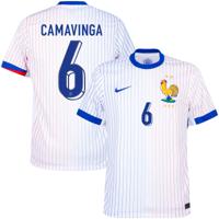 Frankrijk Shirt Uit 2024-2025 + Camavinga 5