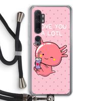Love You A Lotl: Xiaomi Mi Note 10 Transparant Hoesje met koord