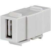 Rutenbeck KMK-USB rw 17010651 Adapter, Koppeling, dubbel 1 stuk(s)