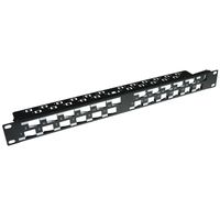 ACT PP1033 24-Poorts Keystone Jack 45 Graden Patchpaneel Zonder Connectoren