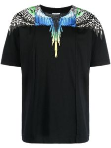 Marcelo Burlon County of Milan t-shirt Patchwork Wings en coton - Noir
