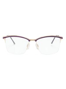 Cazal lunettes de vue carrées à logo gravé - Violet